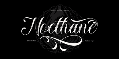 Nocthane Font Poster 1