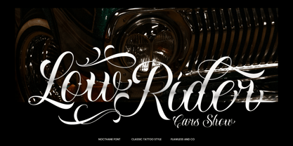 Nocthane Font Poster 2