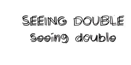 Seeingdouble Font Poster 1