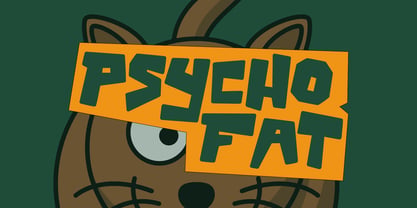 Psychofat Font Poster 1