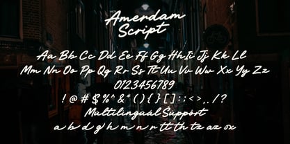 MLTP Amerdam Script Font Poster 9