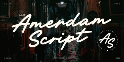 MLTP Amerdam Script Font Poster 1