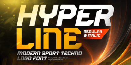Hyperline Font Poster 1