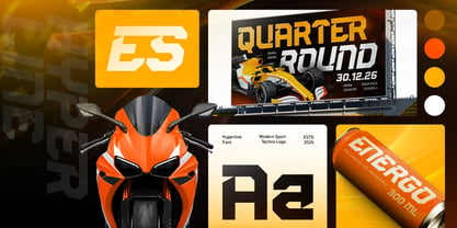 Hyperline Font Poster 2