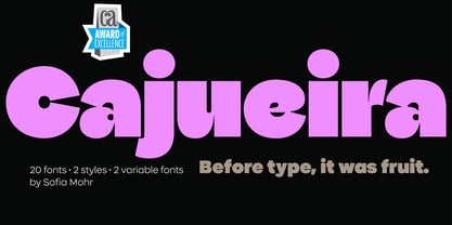 Cajueira Font Poster 1