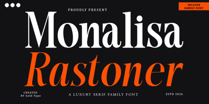 Monalisa Rastoner Font Poster 1