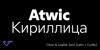 Atwic Cyrillic Font Poster 1