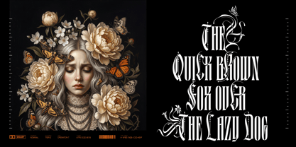 Black Letterfly Font Poster 10