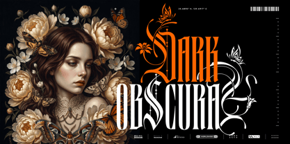 Black Letterfly Font Poster 6