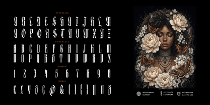 Black Letterfly Font Poster 2