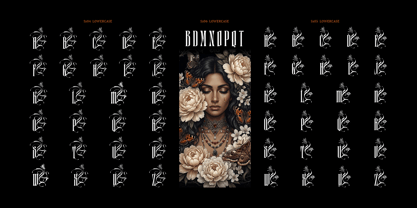 Black Letterfly Font Poster 9