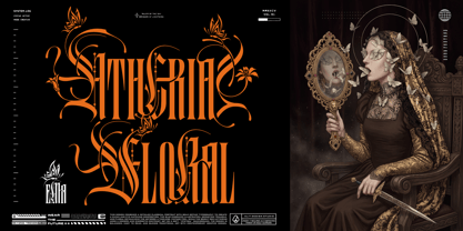 Black Letterfly Font Poster 4