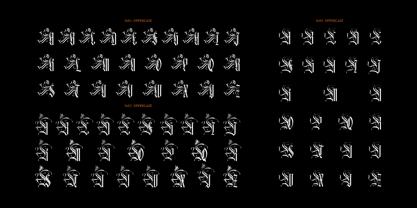 Black Letterfly Font Poster 3