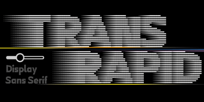 Trans Rapid Font Poster 1