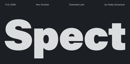 Spect Font Poster 1
