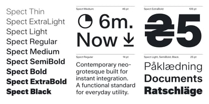 Spect Font Poster 2