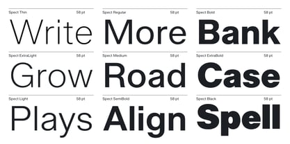 Spect Font Poster 3