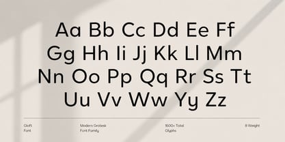 Gloft Font Poster 7