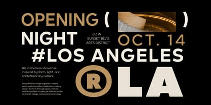Gloft Font Poster 3