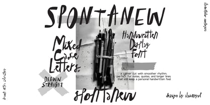 Spontanew Font Poster 1