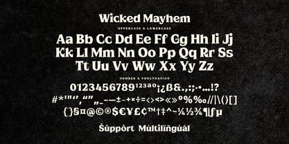 Wicked Mayhem Font Poster 9
