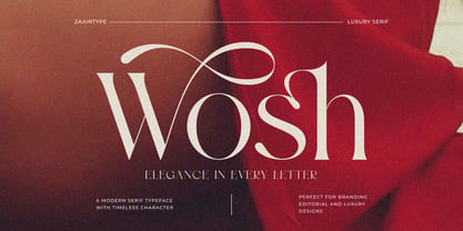 Wosh Font Poster 1