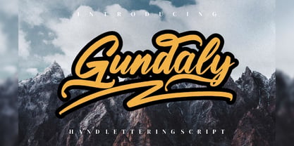 Gundaly Font Poster 1