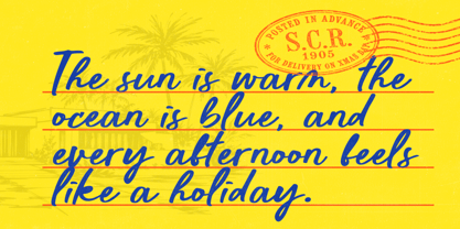 Coastal Lovebirds Font Poster 7