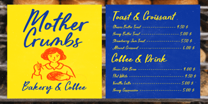 Coastal Lovebirds Font Poster 4