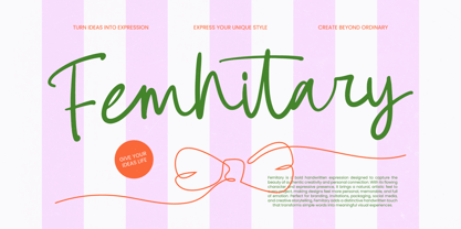Femhitary Font Poster 1