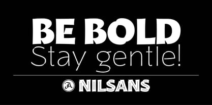 JA Nilsans Font Poster 1