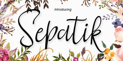 Sepatik Script Font Poster 1