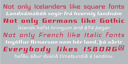 IsborgLC Font Poster 3