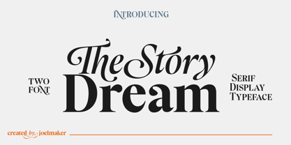 The Story Dream Font Poster 1