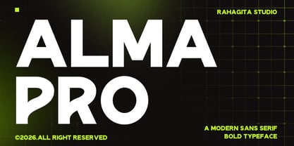 Alma Pro Font Poster 1