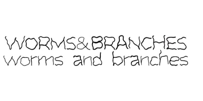 Wormsandbranches Font Poster 1