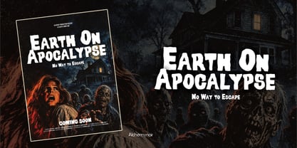 Rotten Flesh Decayed Font Poster 6