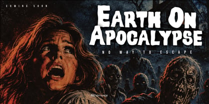 Rotten Flesh Decayed Font Poster 4