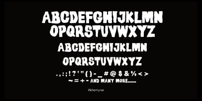 Rotten Flesh Decayed Font Poster 2