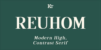 Reuhom Font Poster 1