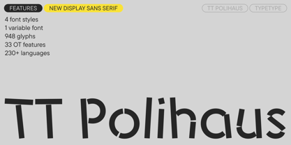TT Polihaus Font Poster 1