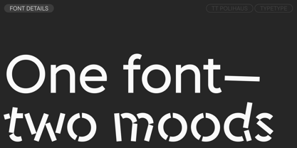 TT Polihaus Font Poster 3