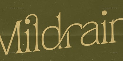 Mildrain Font Poster 3