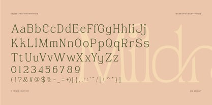 Mildrain Font Poster 6