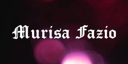Murisa Fazio Font Poster 1