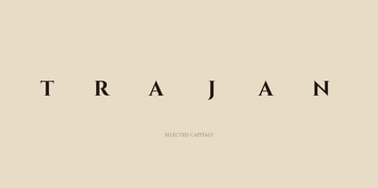 Roman Coin Trajan Font Poster 11