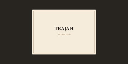 Roman Coin Trajan Font Poster 5