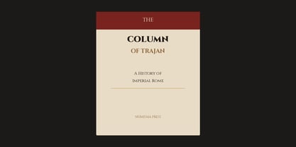 Roman Coin Trajan Font Poster 12