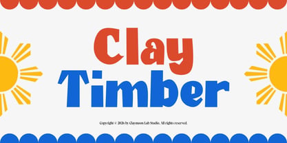 Clay Timber Font Poster 1
