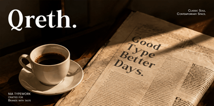 Qreth Font Poster 8